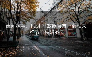 奇闻趣事：flash播放器官方下载相关细节 · 特辑993