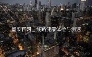 墨染官网 _ 线路健康体检与测速