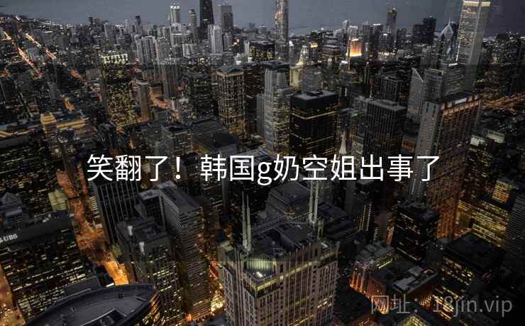 笑翻了！韩国g奶空姐出事了