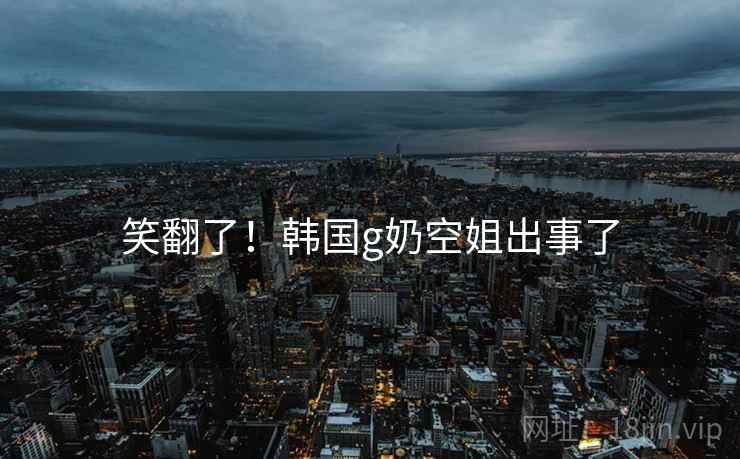 笑翻了！韩国g奶空姐出事了